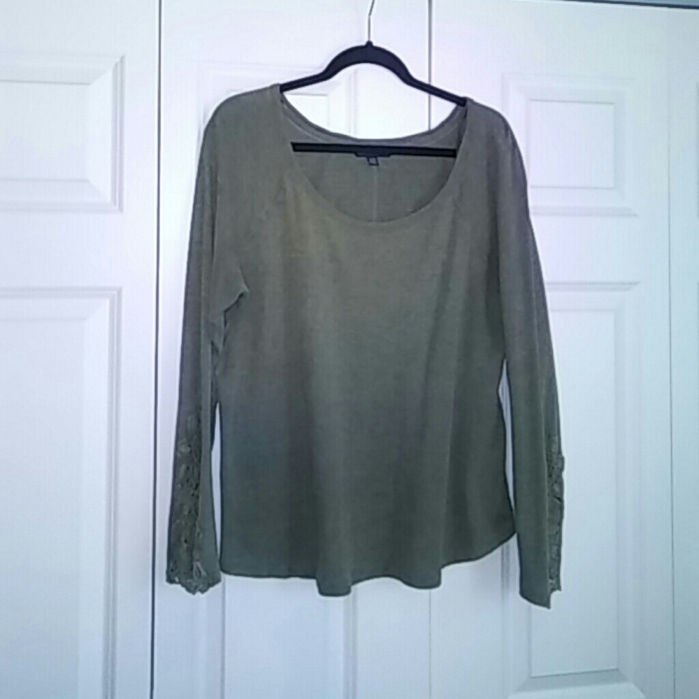 Green Knit Top